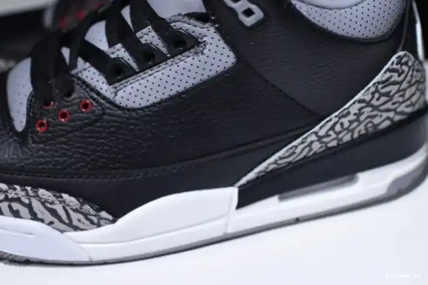 Rep Kickmax Black Air 854262-001 Jordan Cement 3 0323
